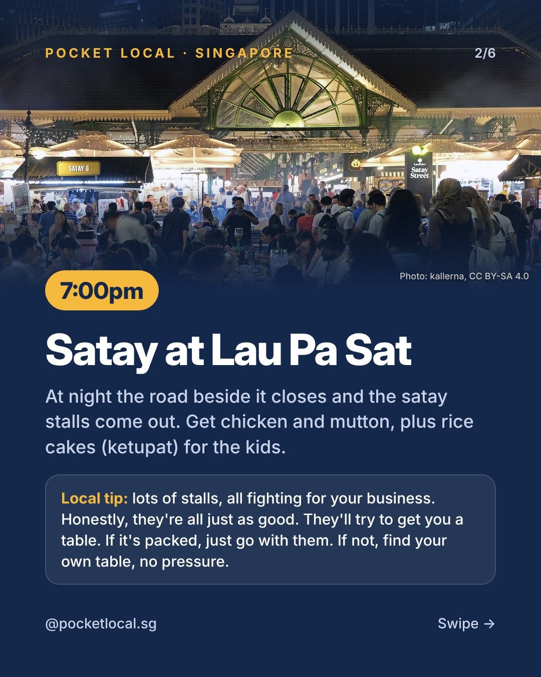 Pocket Local guide slide: one easy evening in Marina Bay (2/6)