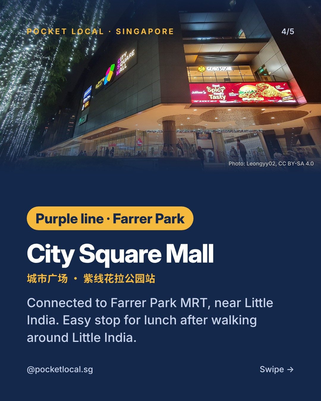 Pocket Local guide slide: where locals actually eat (4/5)