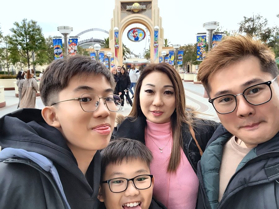Family at Universal Studios Japan